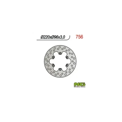 Tarcza hamulcowa przód KX 80 '84-'00, KX 85 '01-16, KX 100 '06-16 220x96x3 - NG