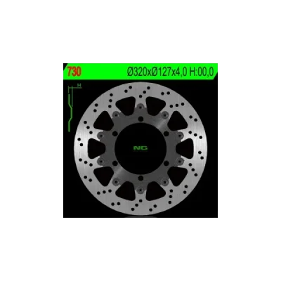 Tarcza hamulcowa przód 320x127x4 pasuje do KTM 625/640/690 6x6,5mm - NG