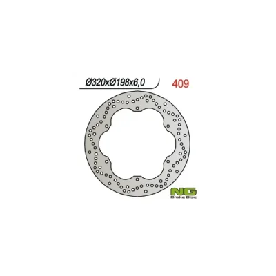 Tarcza hamulcowa Yamaha XJ 600 92-97, XVZ 1300 96-07, XJ 600 Diversion 92-97 320x198x6 mm przód - NG