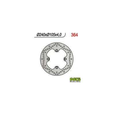 Tarcza hamulcowa NG przód Honda PHANTEON 125 250 FORESIGHT 250 TYŁ XRV 650 AFRICA TWIN (NG364) Tarcza hamulcowa NG przód Honda PHANTEON 125 250 FORESIGHT 250 TYŁ XRV 650 AFRICA TWIN (NG364)