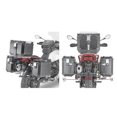 Stelaż kufrów bocznych szybkiego montażu Monokey Cam Side Moto Guzzi V85 TT '19-'22 pod kufry KFR K'Force Alu - Kappa