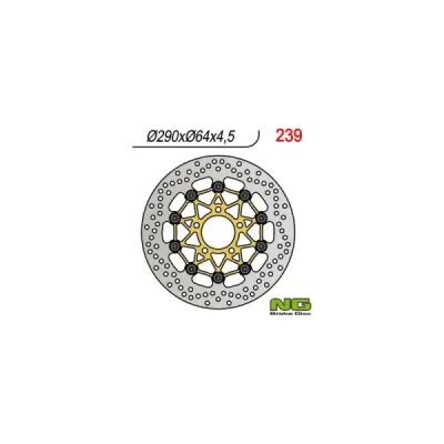 Tarcza hamulcowa NG przód Suzuki GSX600 750F GSF600 95-04 SV650 99-02 (NG239) Tarcza hamulcowa NG przód Suzuki GSX600 750F GSF600 95-04 SV650 99-02 (NG239)