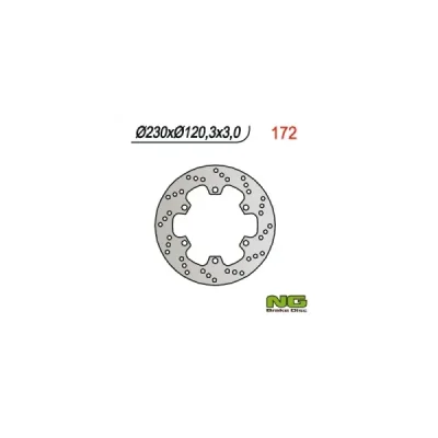 Tarcza hamulcowa NG przód  Kawasaki KMX 125 86-03 (NG172)