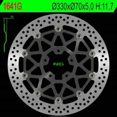 Tarcza hamulcowa NG przód  Kawasaki ZX-10R 17-18 (NG1641G)