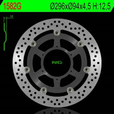 Tarcza hamulcowa NG przód Honda CBR 600F 01-07 ABS (NG1582G) Tarcza hamulcowa NG przód Honda CBR 600F 01-07 ABS (NG1582G)