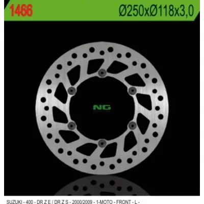 Tarcza hamulcowa NG przód Suzuki DRZ 400 E S 00-09 (NG1466) Tarcza hamulcowa NG przód Suzuki DRZ 400 E S 00-09 (NG1466)