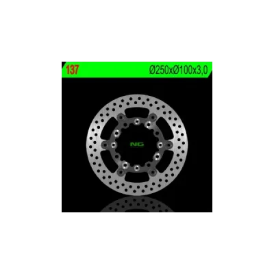 Tarcza hamulcowa NG przód Kawasaki KX 125 250 89-02 KLX 250 300 650R 93-07 (NG137) Tarcza hamulcowa NG przód Kawasaki KX 125 250 89-02 KLX 250 300 650R 93-07 (NG137)