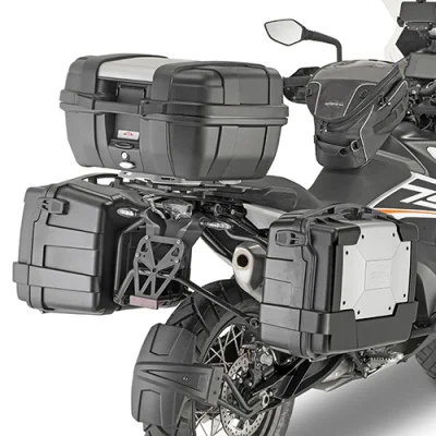 Stelaż kufrów bocznych szybkiego montażu Monokey KTM 790 Adventure/R '19 pod kufry K-Venture Alu/K'Mission Alu - Kappa Stelaż kufrów bocznych szybkiego montażu Monokey KTM 790 Adventure/R '19 pod kufry K-Venture Alu/K'Mission Alu - Kappa