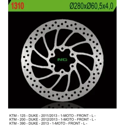 Tarcza hamulcowa NG przód KTM 125 200 DUKE 11-13 390 DUKE 13-14 (NG1310) Tarcza hamulcowa NG przód KTM 125 200 DUKE 11-13 390 DUKE 13-14 (NG1310)