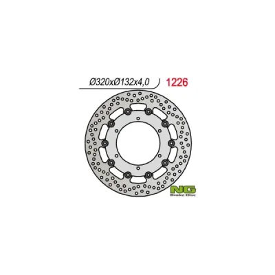 Tarcza hamulcowa NG przód Yamaha XT660 X 04-16 (NG1226) Tarcza hamulcowa NG przód Yamaha XT660 X 04-16 (NG1226)