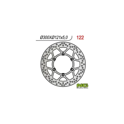 Tarcza hamulcowa NG przód Suzuki DR 650 91-95 DR 800 90-95 (NG122) Tarcza hamulcowa NG przód Suzuki DR 650 91-95 DR 800 90-95 (NG122)
