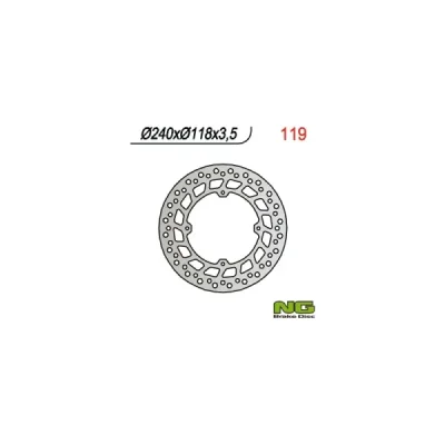 Tarcza hamulcowa NG przód Honda CRM 125 XLR 125 XR 250 600 (NG119) Tarcza hamulcowa NG przód Honda CRM 125 XLR 125 XR 250 600 (NG119)