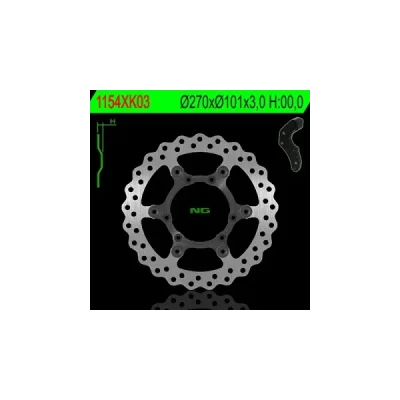 Tarcza hamulcowa NG przód Z ADAPTEREM OVERSIZE 270X101X3 Honda CRF 250 450R 04-14 CRF 450X 04-16 (NG1154XK03) Tarcza hamulcowa NG przód Z ADAPTEREM OVERSIZE 270X101X3 Honda CRF 250 450R 04-14 CRF 450X 04-16 (NG1154XK03)