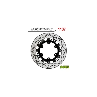 Tarcza hamulcowa NG przód BMW K100 K1100 R850 R1100 (NG1137) Tarcza hamulcowa NG przód BMW K100 K1100 R850 R1100 (NG1137)