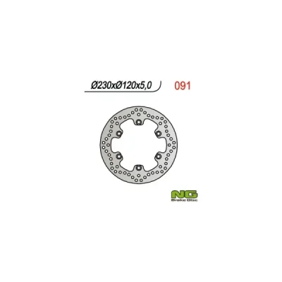 Tarcza hamulcowa NG tył Kawasaki KLR 650 90-07 KLE 500 91-07 (NG091) Tarcza hamulcowa NG tył Kawasaki KLR 650 90-07 KLE 500 91-07 (NG091)