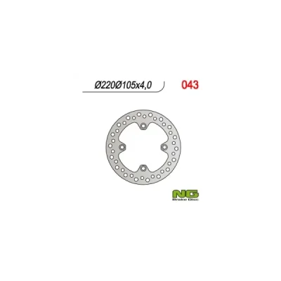 Tarcza hamulcowa NG tył Honda XL 125V VARADERO 01-13 XR 400 600CBR 125 R 03-17Suzuki LTZ 400 03-15LTA400LT-F 400 TYŁ (NG043) Tarcza hamulcowa NG tył Honda XL 125V VARADERO 01-13 XR 400 600CBR 125 R 03-17Suzuki LTZ 400 03-15LTA400LT-F 400 TYŁ (NG043)