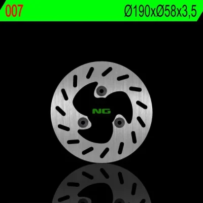 Tarcza hamulcowa przód Keeway Zhara 50 15-18, 125 15-18, Rieju Crosser 190x58x3,5mm - NG