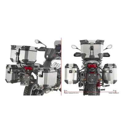 Stelaż kufrów bocznych Monokey CAM Side V85 TT '24 pod kufry KFR K'Force Alu - Kappa Stelaż kufrów bocznych Monokey CAM Side V85 TT '24 pod kufry KFR K'Force Alu - Kappa