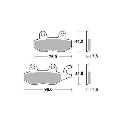 Klocki hamulcowe SBS  KH197 (955HS)