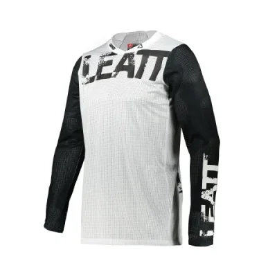 Leatt Koszulka Moto 4.5 X-Flow Jersey White Biały/Czarny S Leatt Koszulka Moto 4.5 X-Flow Jersey White Biały/Czarny S