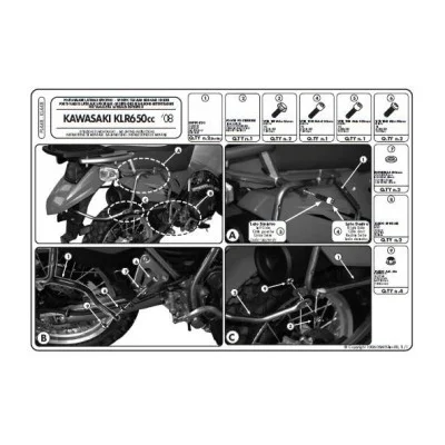 Stelaż kufra centralnego KLR 650 '07-'15 bez płyty - Kappa
