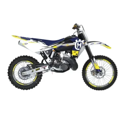 Blackbird Komplet Naklejek (Oklein) Husqvarna Cr 125 '06-'08, Wr 250/300 '06-'13 Dream 5 Żółty Niebieski Biały