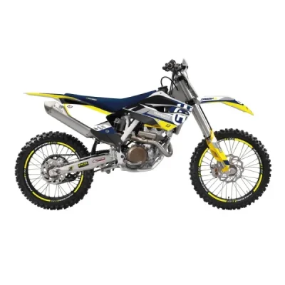 Blackbird Komplet Naklejek (Oklein) Husqvarna Fc/Tc '14-'15, Te/Fe '14-'16 Dream 5 Niebieski Żółty