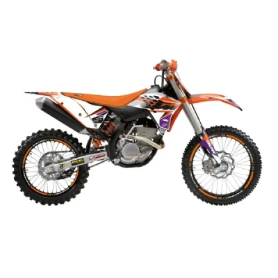 Blackbird Komplet Naklejek (Oklein) Ktm Exc/Exc-F '08-'11, Sx/Sx-F 125 '07-'10 Dream 5 Pomarańczowy Czarny