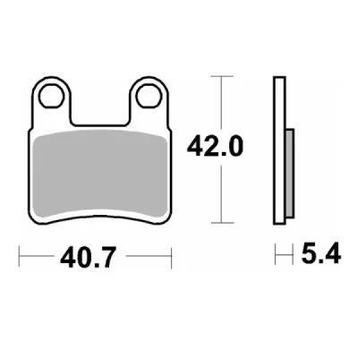 Sbs Klocki Hamulcowe Kh257/2 (Parking Brake Pad - Hamulec Postojowy) Kymco Maxxer / Mxu '08-'14 Street Standart Ceramic Czarny Sbs Klocki Hamulcowe Kh257/2 (Parking Brake Pad - Hamulec Postojowy) Kymco Maxxer / Mxu '08-'14 Street Standart Ceramic Czarny