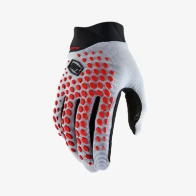 100 Procent Rękawice Cross/Enduro/Mtb Geomatic Gloves Grey/Racer Red Szary/Czerwony L 100 Procent Rękawice Cross/Enduro/Mtb Geomatic Gloves Grey/Racer Red Szary/Czerwony L