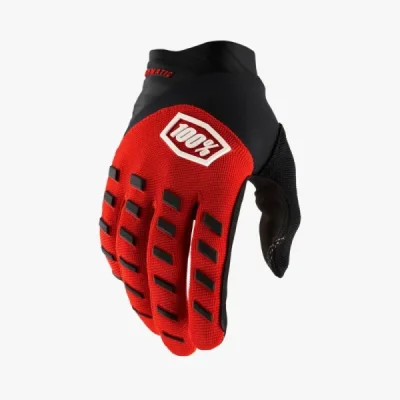 100 Procent Rękawice Cross/Enduro Airmatic Red/Black Czerwony/Czarny 2Xl