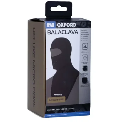 Oxford Kominiarka Z Mikro Fibry Z Dużym Otworem Na Oczy Deluxe Balaclava Micro Fiber Czarny Uniwersalny Oxford Kominiarka Z Mikro Fibry Z Dużym Otworem Na Oczy Deluxe Balaclava Micro Fiber Czarny Uniwersalny