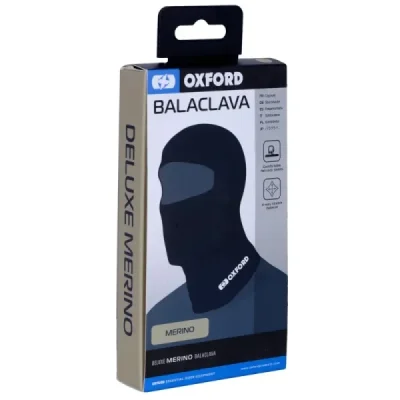 Oxford Kominiarka Z Wełny Merino Z Dużym Otworem Na Oczy Deluxe Balaclava Merino Czarny Uniwersalny Oxford Kominiarka Z Wełny Merino Z Dużym Otworem Na Oczy Deluxe Balaclava Merino Czarny Uniwersalny