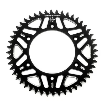Zębatka tył aluminiowa Grosskopf 270 50z JTR251.50 rozmiar 520 czarny (27050BK)