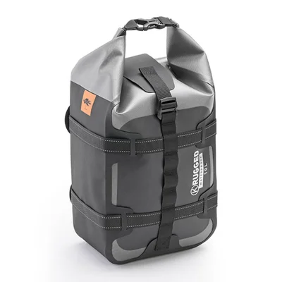 Torba na siedzenie/bagażnik K'Rugged 10L wodoszczelna czarno-srebrna 31x22x13cm - Kappa Torba na siedzenie/bagażnik K'Rugged 10L wodoszczelna czarno-srebrna 31x22x13cm - Kappa