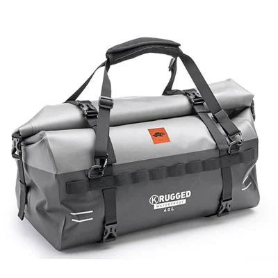 Torba wałek na siedzenie/bagażnik K'Rugged 40L wodoszczelna czarno-srebrna 28x50x25cm - Kappa