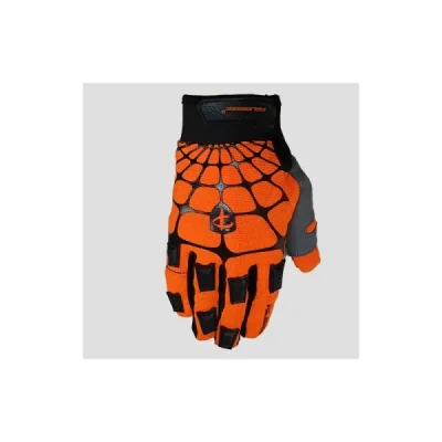 Polednik Rękawice / Rękawiczki Cross Model Web Mx Czarny/Pomarańczowy Fluo L