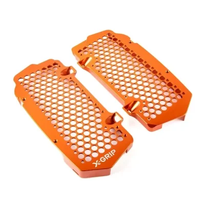 Osłony chłodnicy komplet KTM/Husqvarna/Gas Gas pomarańczowy X-Grip