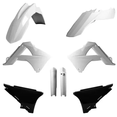 Komplet plastików Gas Gas EC 125/200/250/300 biało-czarny Polisport Komplet plastików Gas Gas EC 125/200/250/300 biało-czarny Polisport