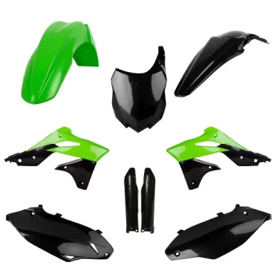 Komplet plastików Kawasaki KX 250F zielony/czarny OEM Polisport Komplet plastików Kawasaki KX 250F zielony/czarny OEM Polisport