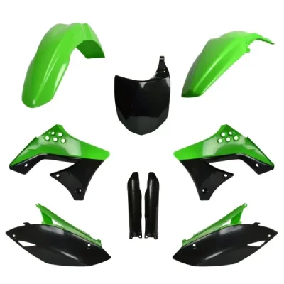 Komplet plastików Kawasaki KX 250F zielony/czarny OEM Polisport Komplet plastików Kawasaki KX 250F zielony/czarny OEM Polisport
