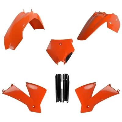 Polisport Komplet Plastików (Full Kit) Ktm Sx '03-'04 W Zestawie Osłony Amortyzatorów (8399000001) Pomarańczowy