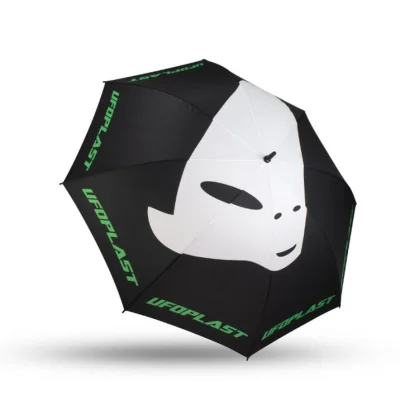 Parasol czarny białe logo - UFO