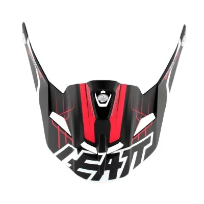 Daszek do kasku GPX 6.5 Carb czerwono-szaro-biały M-XXL - Leatt Daszek do kasku GPX 6.5 Carb czerwono-szaro-biały M-XXL - Leatt