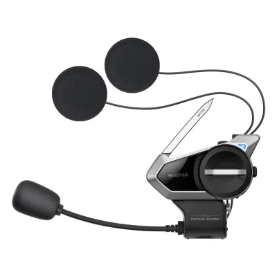 Interkom 50S Quantum Mesh 2.0 Bluetooth 5.0 zasięg 2000m z radiem FM i audio Harman Kardon 1 zestaw - Sena