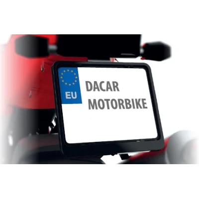 Ramka pod tablicę rejestracyjną motocykl czarna - Biketec Ramka pod tablicę rejestracyjną motocykl czarna - Biketec