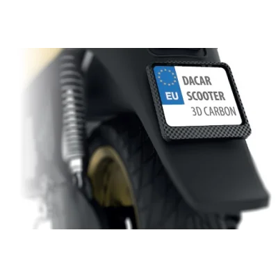 Ramka pod tablicę rejestracyjną skuter 3D karbon - Biketec Ramka pod tablicę rejestracyjną skuter 3D karbon - Biketec