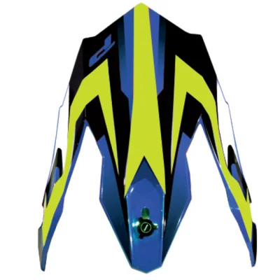 Daszek do kasku PG3180 żółto-niebieski fluo - Progrip Daszek do kasku PG3180 żółto-niebieski fluo - Progrip