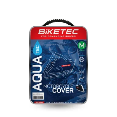 Pokrowiec wodoodporny Aquatec na motocykl sport czarny/szary L - Biketec Pokrowiec wodoodporny Aquatec na motocykl sport czarny/szary L - Biketec