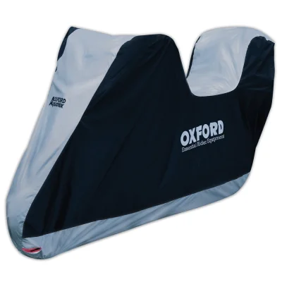 Pokrowiec wodoodporny Aquatex na motocykl z miejscem na kufer czarny/szary L - Oxford Pokrowiec wodoodporny Aquatex na motocykl z miejscem na kufer czarny/szary L - Oxford